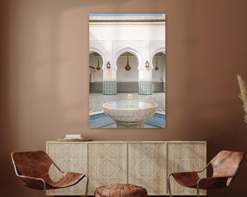 De fontein | Mausoleum van Moulay Ismail | Meknes | Marokko van Marika Huisman⎪reis- en natuurfotograaf