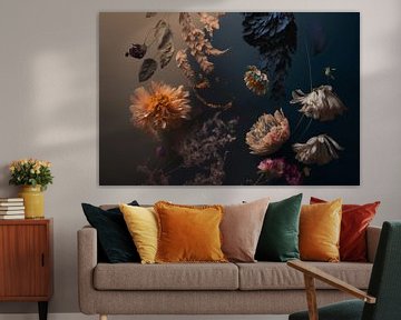 Contemporary "floating flowers" van Carla Van Iersel