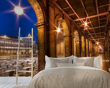 VENICE St. Mark's Square during Blue Hour by Melanie Viola