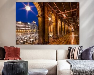 VENICE St. Mark's Square during Blue Hour by Melanie Viola