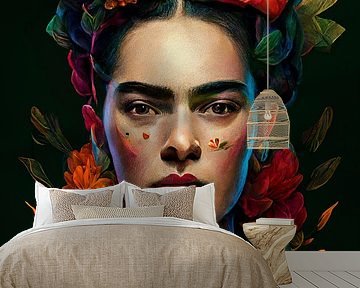 Frida in Blüte: Eine moderne florale Hommage von Celeste
