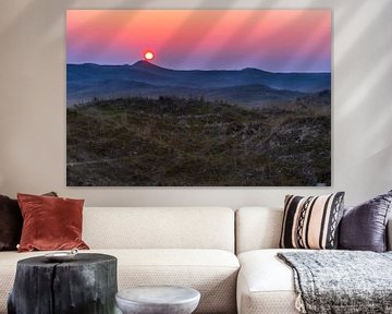 Zonsondergang boven de duinen van Rob Baken