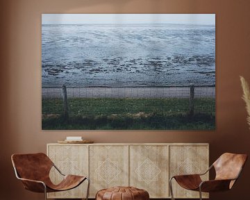 Vue sur la mer des Wadden à Peazens