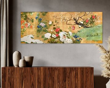Art japonais. Fleurs des quatre saisons par Saito Ippo. sur Dina Dankers