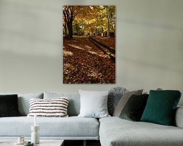 The cemetery in autumn by Claude Laprise