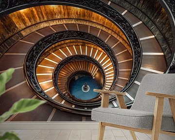 Vatican City staircase by Ton van den Boogaard