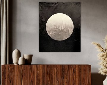Golden Moon III by Mad Dog Art