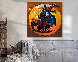 Example of the artwork in a room