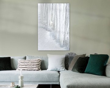 Ijskoud - witte ijspegels van Jose Gieskes