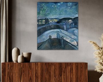 Nuit étoilée, Edvard Munch