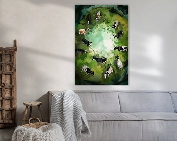 Aquarell Kühe von ColorCat