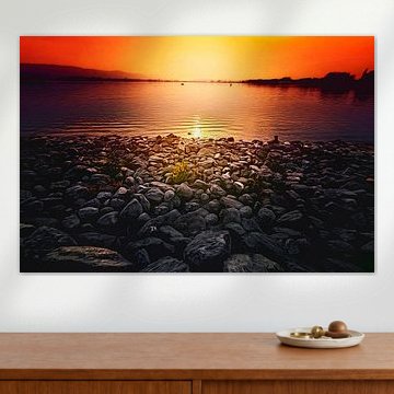 Zonsondergang aan het Bodenmeer