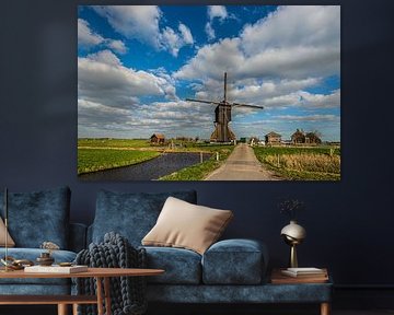 Dutch Landscape with Antique Windmill by Brian Morgan