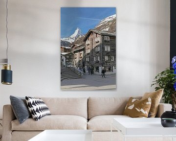 Oud Zermatt en de Matterhorn van t.ART