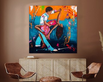 Salsa dancing by Happy Paintings