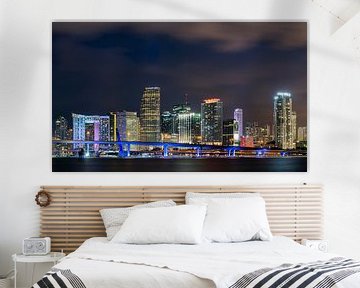 Skyline Miami Stadtzentrum von Mark den Hartog