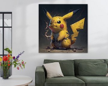 Pikachu-inspired digital drawing. by Harvey Hicks