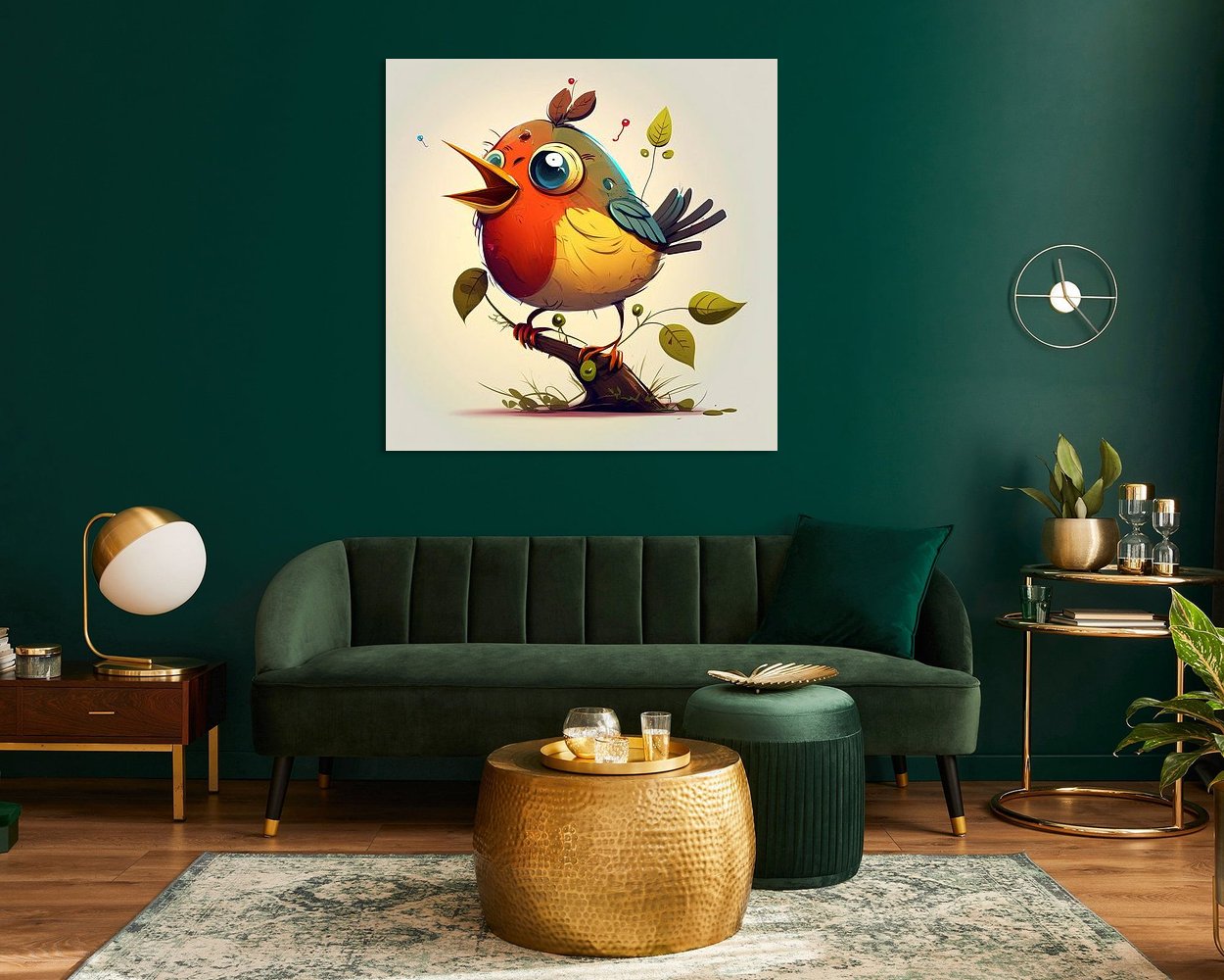 Example of the artwork in a room