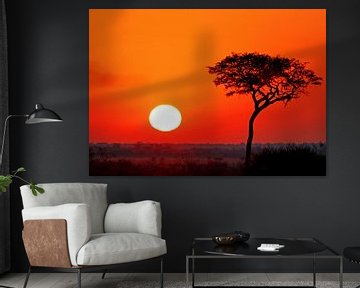 Sunrise in Africa by W. Woyke