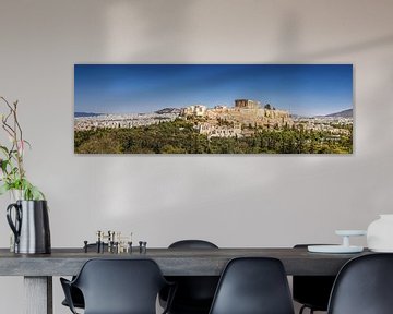 Panorama van Athene met Akropolis van Voss Fine Art Fotografie