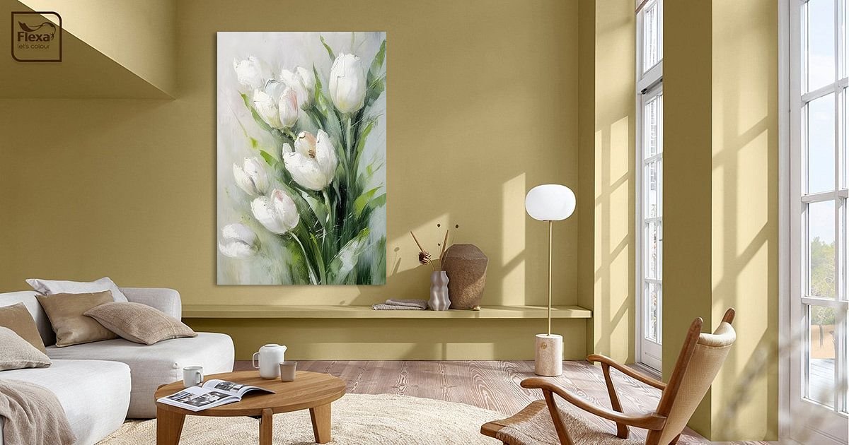 Weiße Tulpen von Imagine auf ArtFrame, Leinwand, Poster und mehr | Art  Heroes