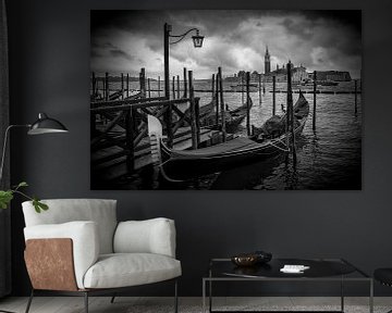 VENICE San Giorgio Maggiore black&white by Melanie Viola