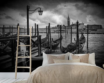 VENICE San Giorgio Maggiore black&white by Melanie Viola