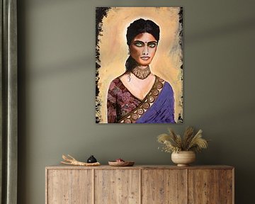 Die indische Frau malen von Yvon Jonckbloedt