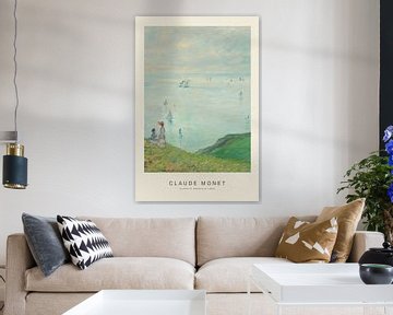 Cliffs at Pourville - Claude Monet by Nook Vintage Prints