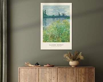 The Banks of the Seine - Claude Monet by Nook Vintage Prints