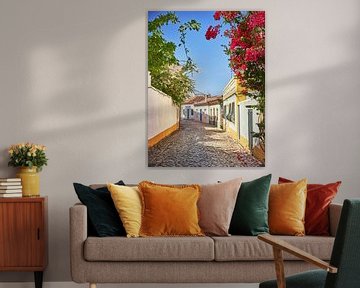 Een kleurig straatje in de Algarve van Robert Vierdag