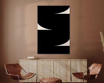 Abstracte vormen in zwart-wit VII van Dina Dankers