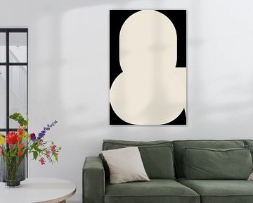 shape 4Black Shapes. Retro style minimalist art II by Dina Dankers