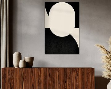 Black Shapes. Retro style minimalist art VIII by Dina Dankers