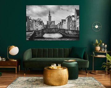 Pont du Roi, Bruges en noir et blanc sur Daan Duvillier | Dsquared Photography