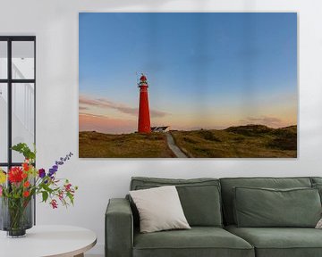 Panorama Schiermonnikoog in de duinen met de vuurtoren  van Sjoerd van der Wal Fotografie