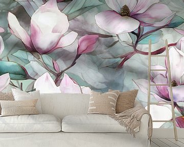 Magnolia Abstract by Jacky