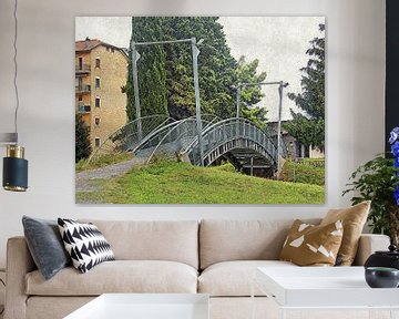 Schrägseilbrücke Tavernelle Umbrien von Dorothy Berry-Lound