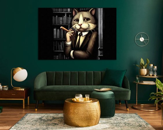 Example of the artwork in a room