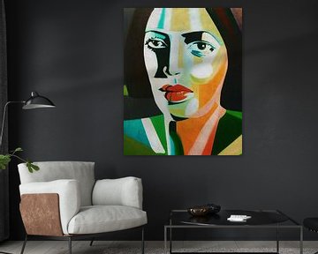 Abstract portrait of a woman 20 by Jan Keteleer
