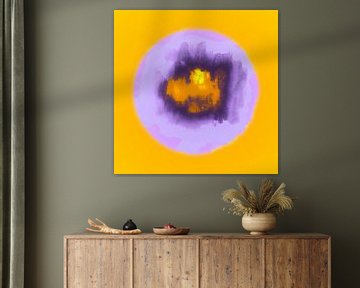 Viooltje Abstract Zomer Expressionisme van Mad Dog Art