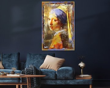 Girl with a Pearl Earring - Street art edition by Gisela- Art for You