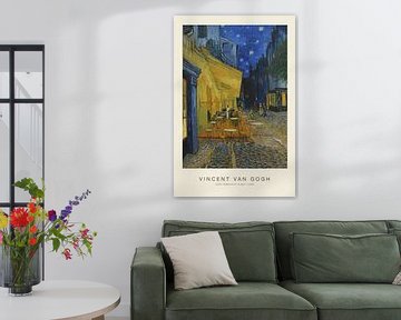 Caféterras bij nacht - Vincent van Gogh van Nook Vintage Prints