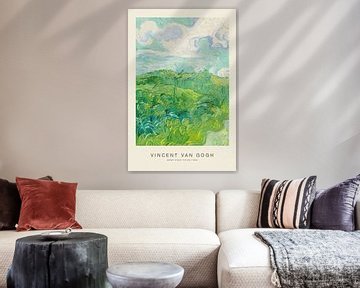 Groene korenvelden - Vincent van Gogh van Nook Vintage Prints