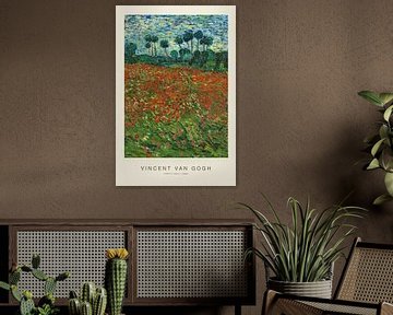 Poppy Field - Vincent van Gogh by Nook Vintage Prints