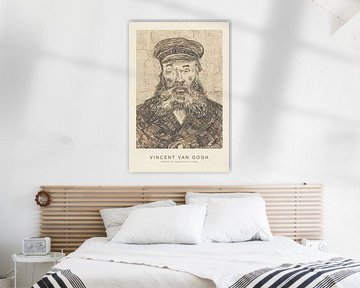 Portret van Joseph Roulin (speciale editie) - Vincent van Gogh van Nook Vintage Prints