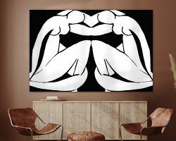 Example of the artwork in a room