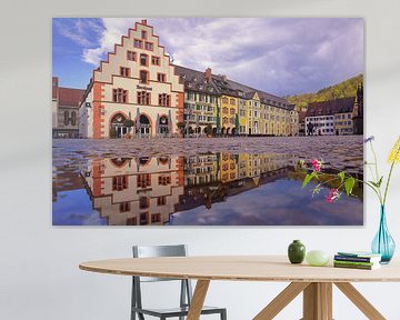 Altstadthäuserspiegelung Freiburg von Patrick Lohmüller
