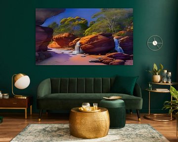 Oasis in Australia's interior by Harmanna Digital Art