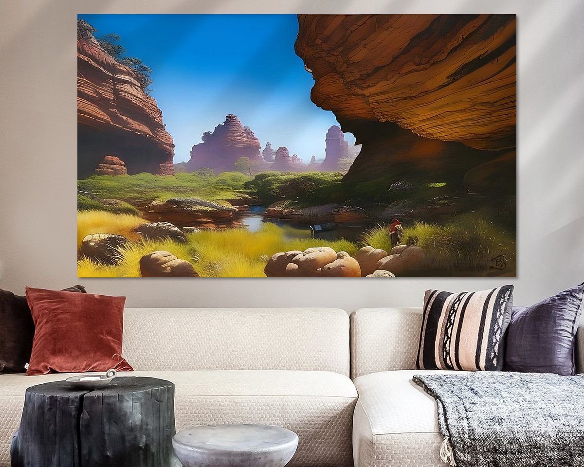 Example of the artwork in a room